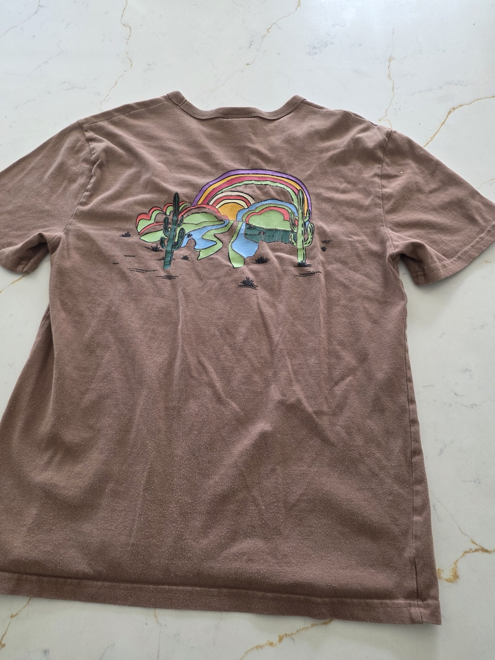 Champion Desert Tee Small Pre Owned VG Deset Tan Color